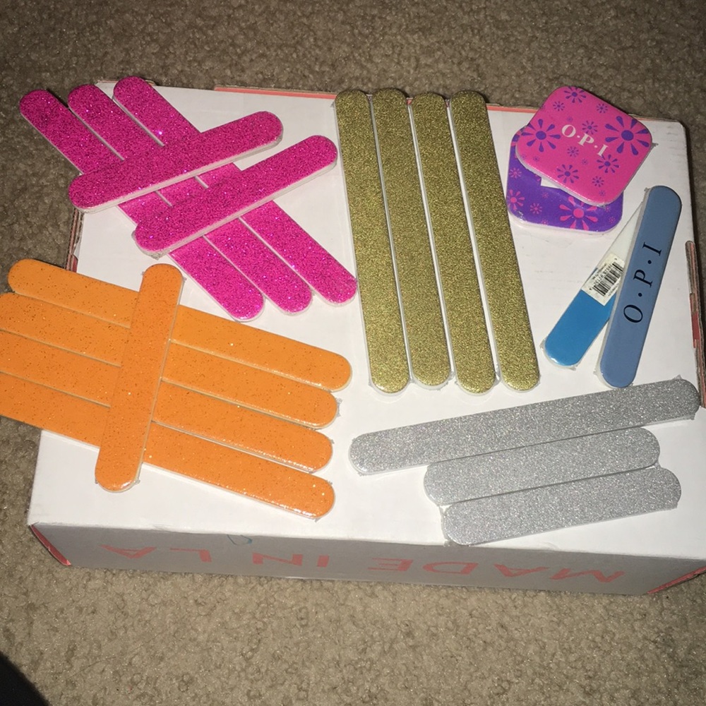 OPI 21 nail filers+buffers(different colors&sizes)